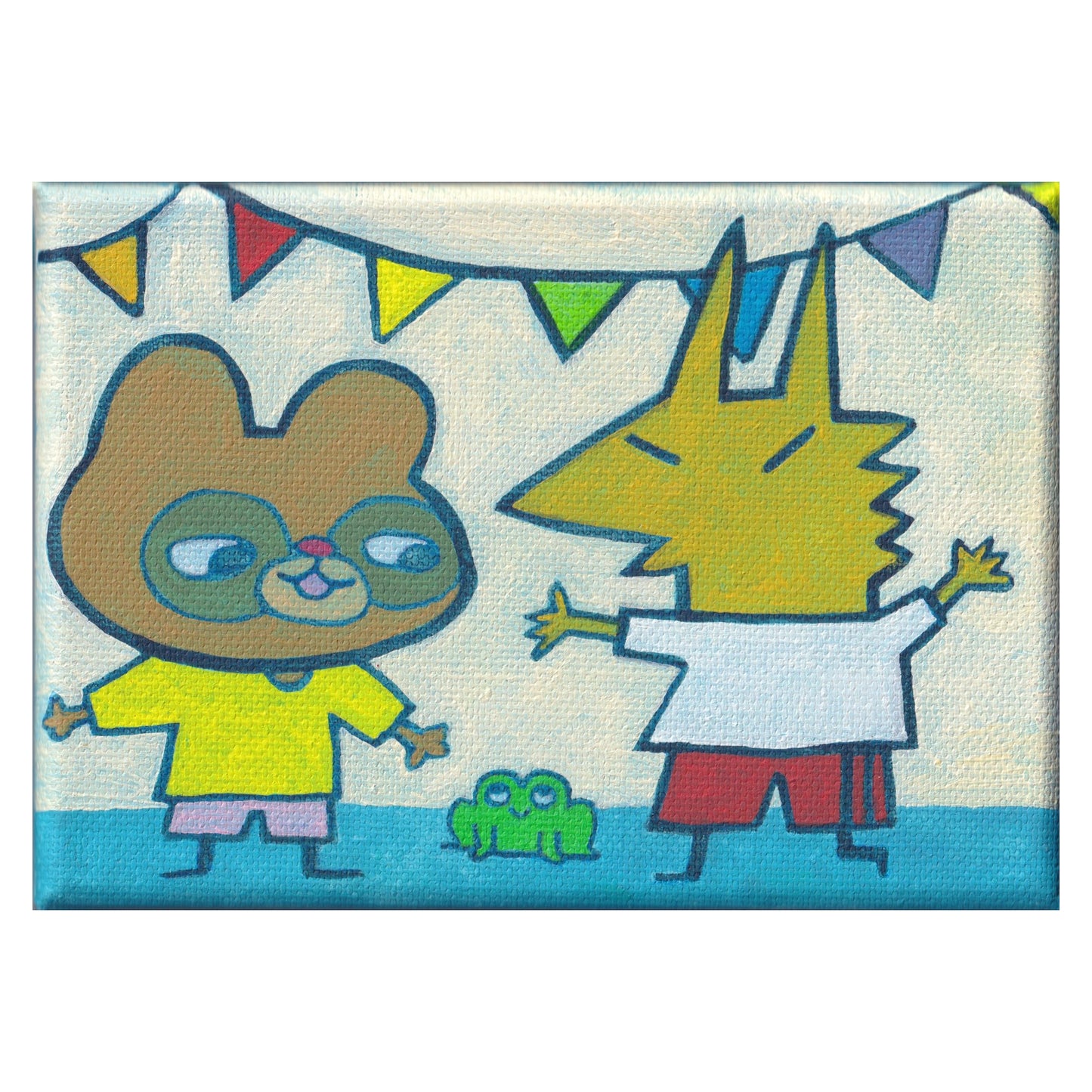 celebrating the frog