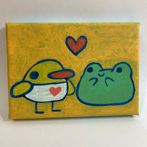 baby duck and soup frog