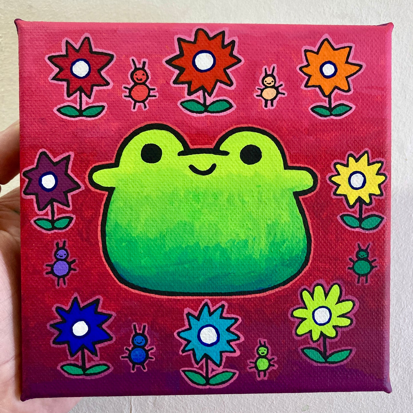 Flower Circle Froggy