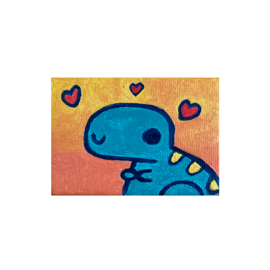 Baby Dino Mini Painting