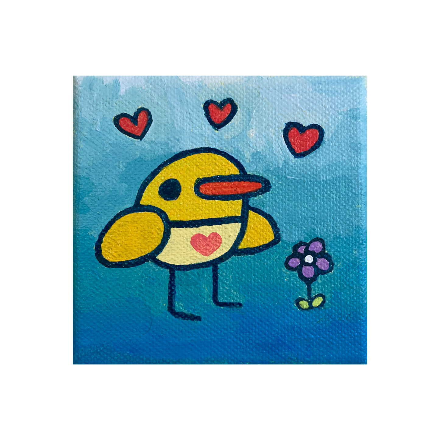 Baby Duck Painting