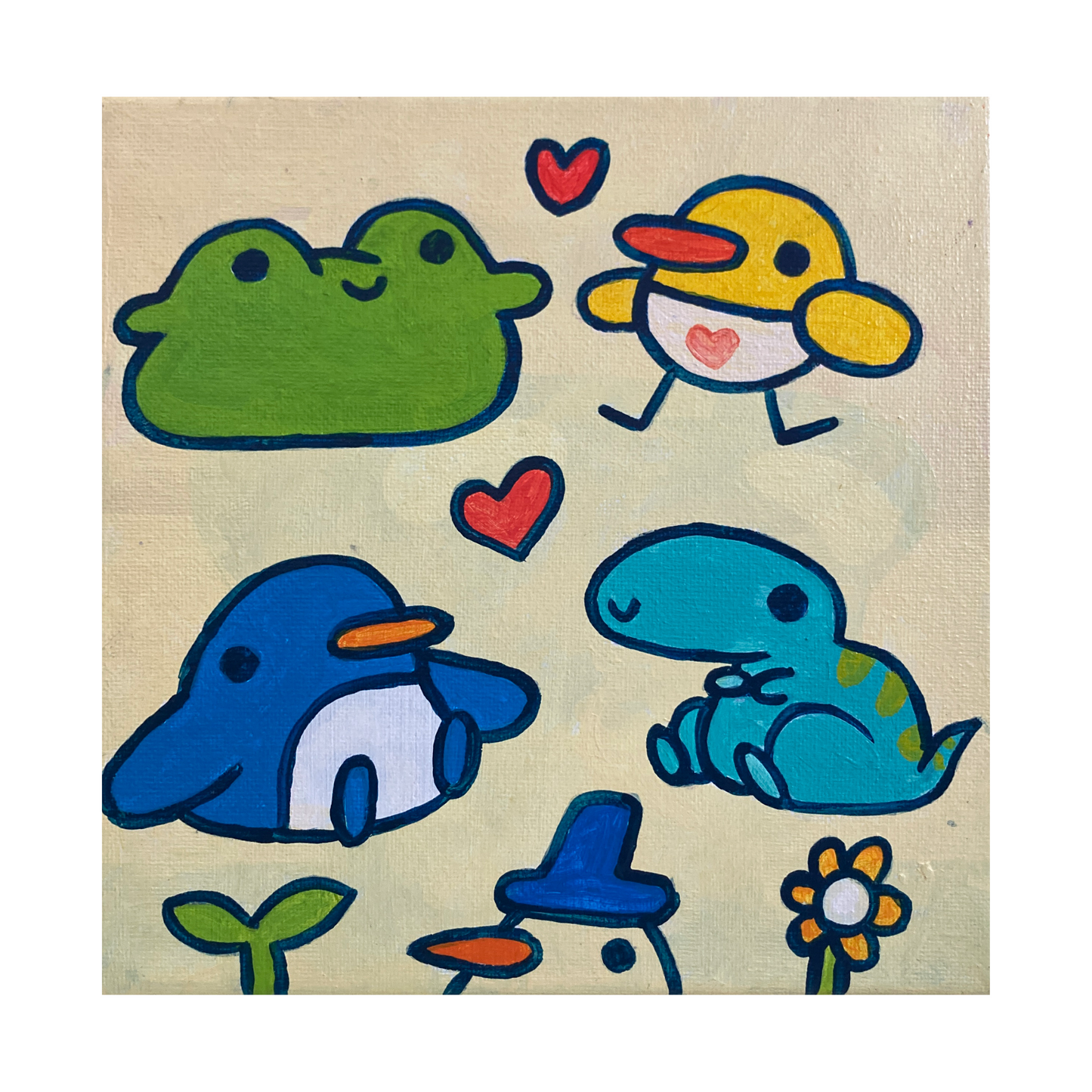 The Soup Friends Painting