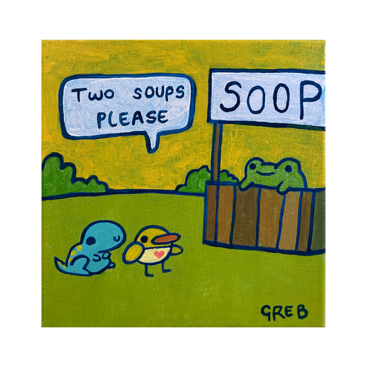 Two Soups Please Painting