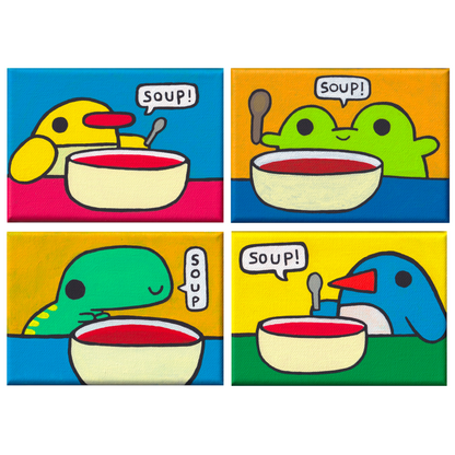 soup paintings - made to order