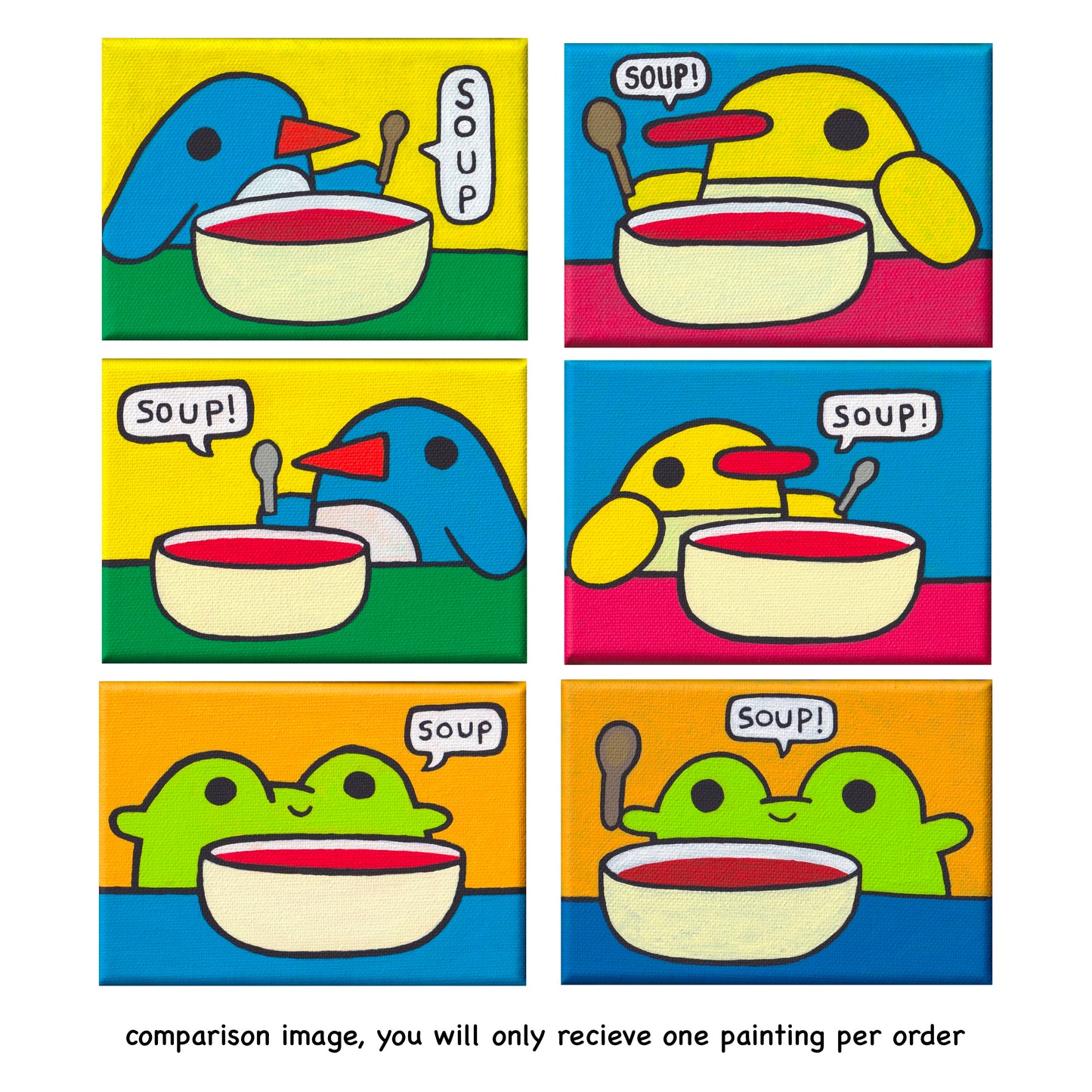 soup paintings - made to order