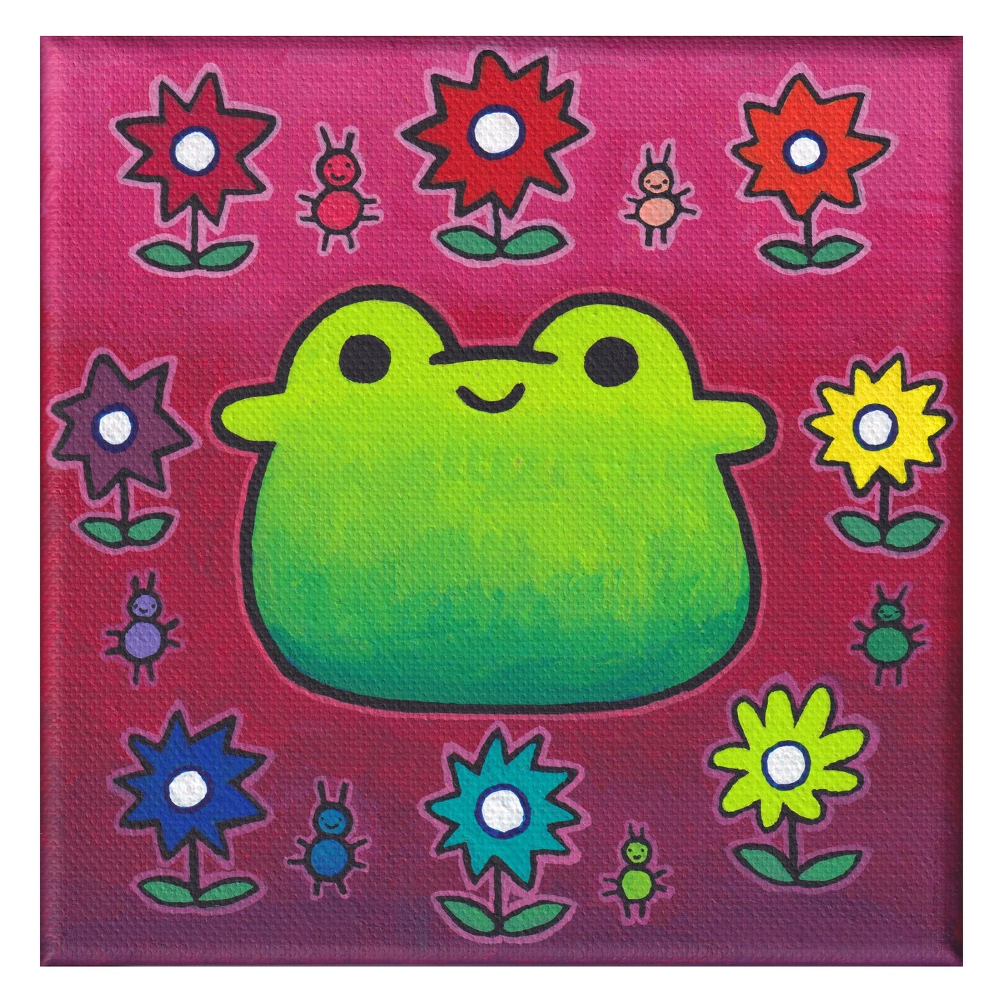 Flower Circle Froggy