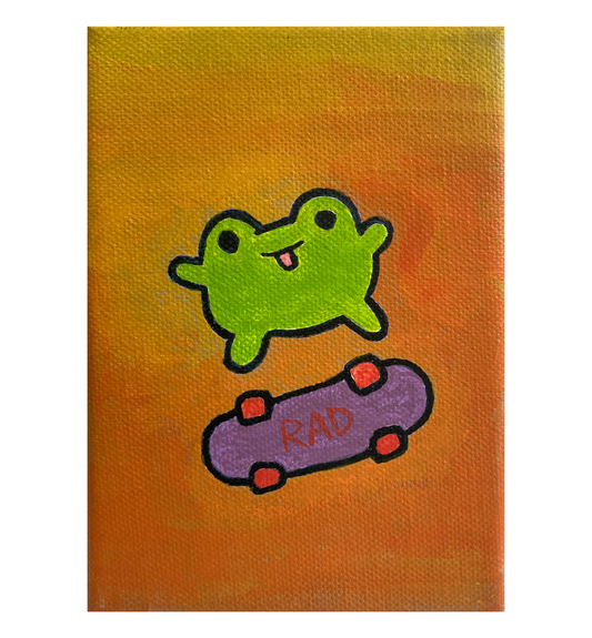 Skateboard Frog